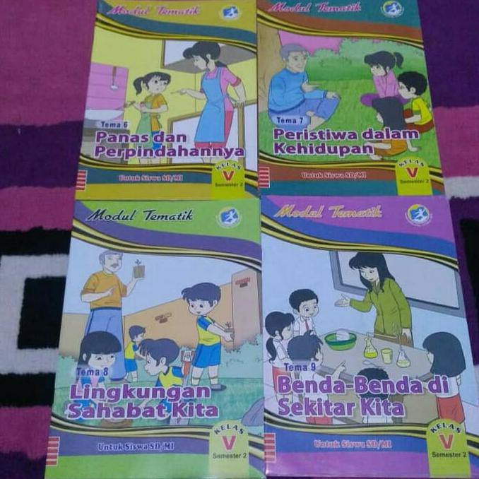 Buku Sekolah - Paket 4 Buku Lks Kelas 5 Semester 2 Kuartilas ( K 13)