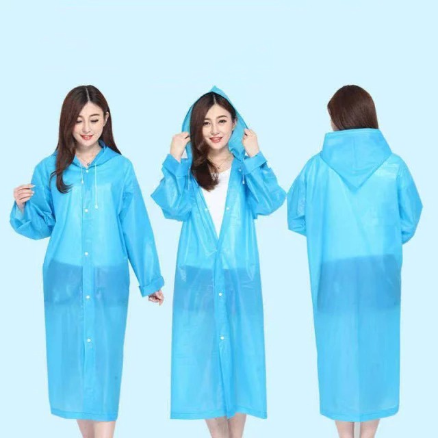 Jas Hujan Wanita Korea Dewasa Mantel Polos Perempuan Terusan Kekinian Raincoat Ponco NEW2