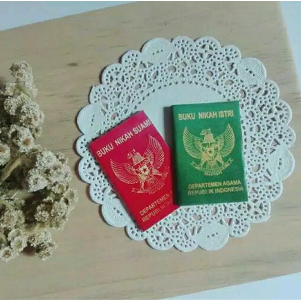 Hiasan Mahar Replika Buku Nikah