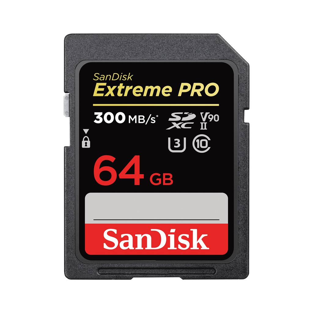 SD Card SanDisk Extreme Pro SDXC 64GB 300MB/s (SDSDXDK-064G-GN4IN)