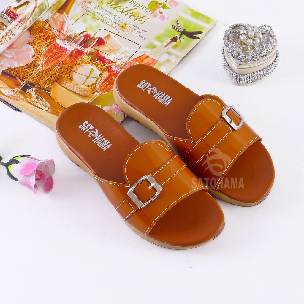 Satohama Sandal Wanita Kokop Wedges Selop Keren Sandal Wedges Murah Sandal Casual Terbaru