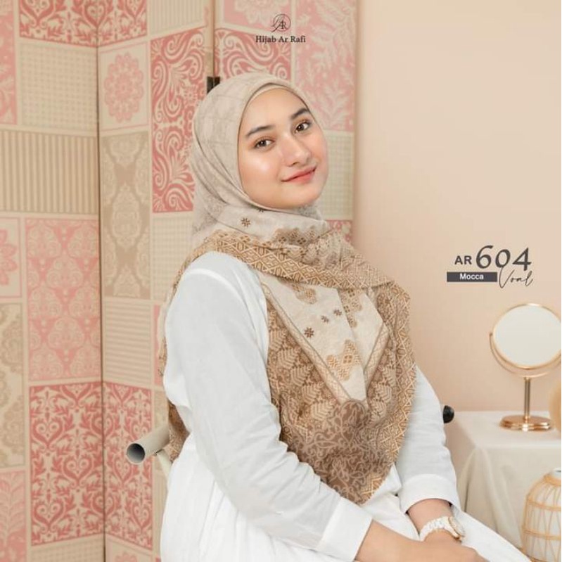Hijab Arrafi Segi empat Original Terbaru AR 604
