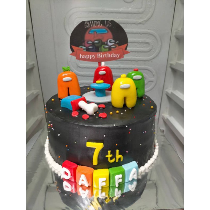 

kue ulang tahun among us