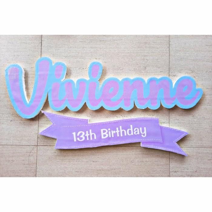 

Art Paper Name Styrofoam / Nama Gabus / Ulang Tahun / Pesta Dessert Table