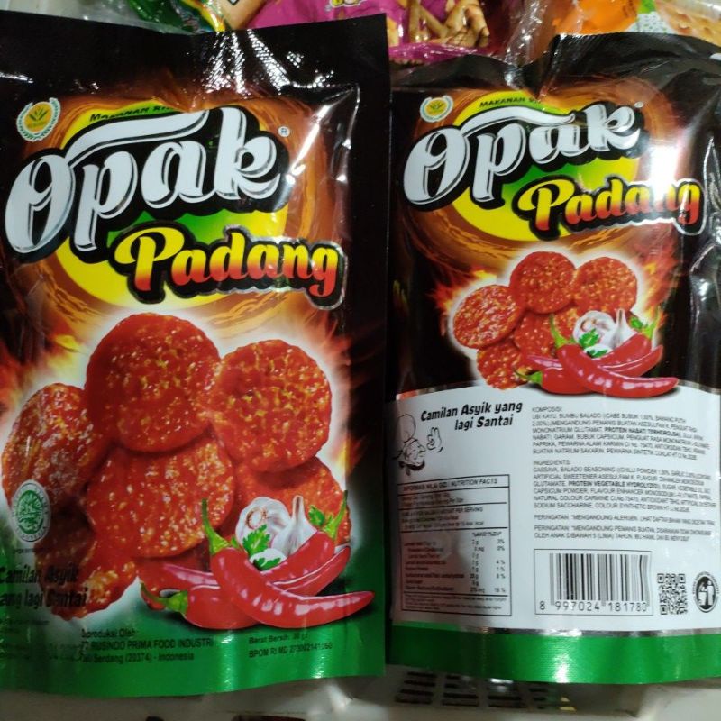 makanan ringan opak padang