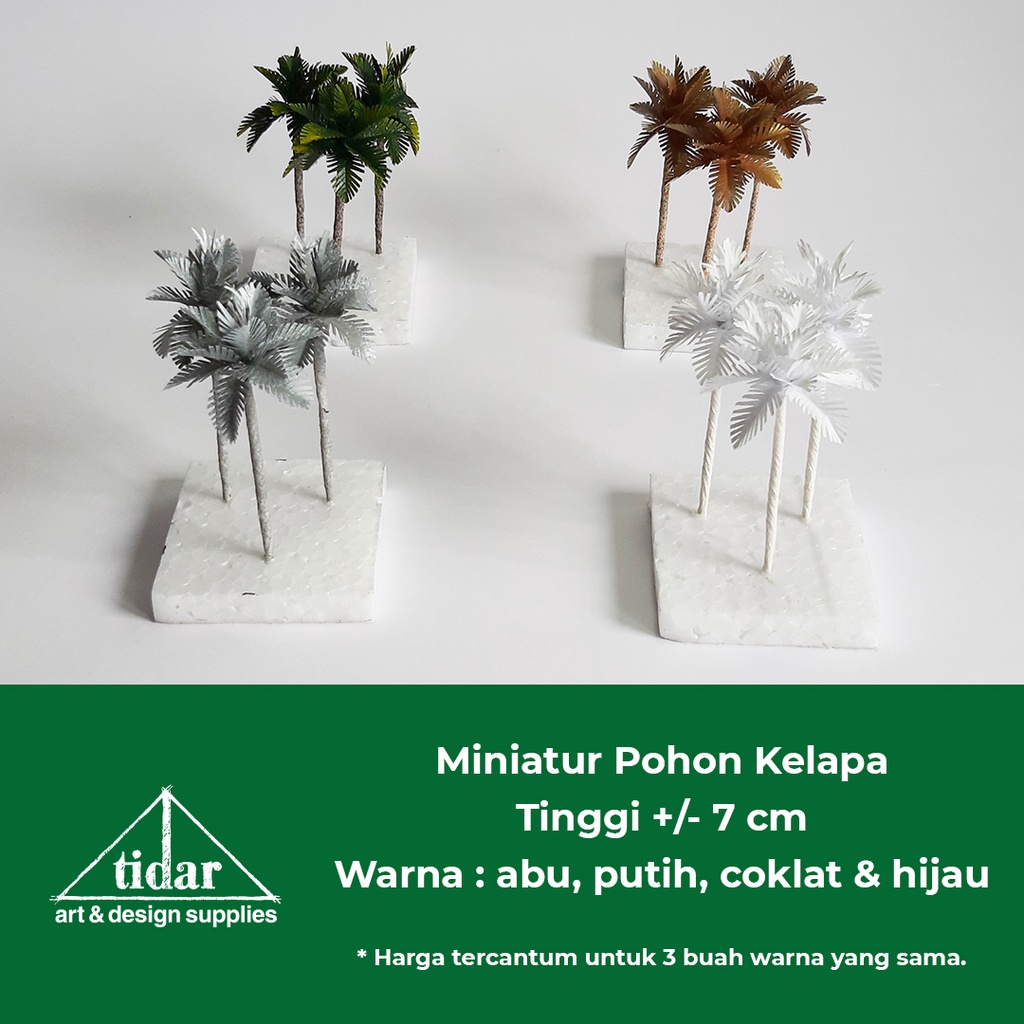 

[MR] MG - Miniatur Maket Pohon Kelapa Tinggi 7 cm / Coconut Tree