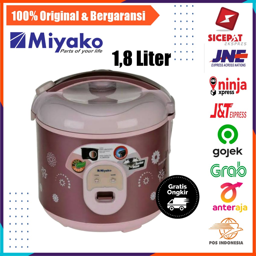 MEJIKOM MIYAKO 1 liter RICE COOKER MAGIC COM JAR RESKUKER MAJICOM MEGICOM MEJICOM RICECOKER