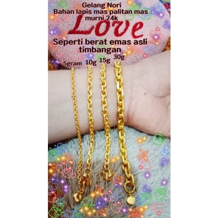 GELANG NORI MEDAN,REFLIKA MAS ASLI