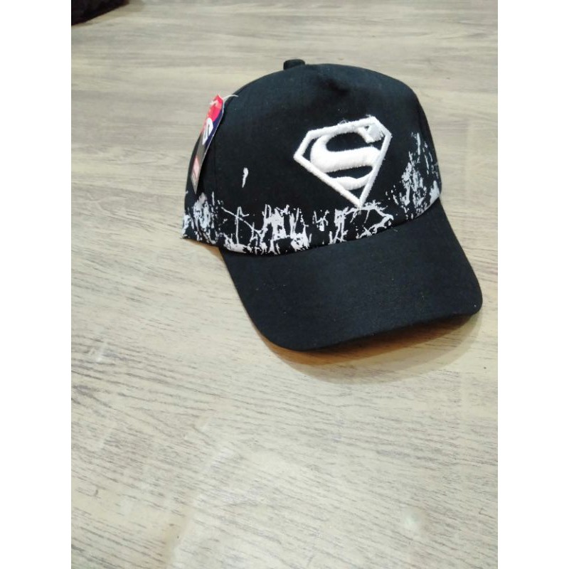 Termurah PROMO Topi anak karakter bordir superman terbaru/terlaris 2-10tahun 3345
