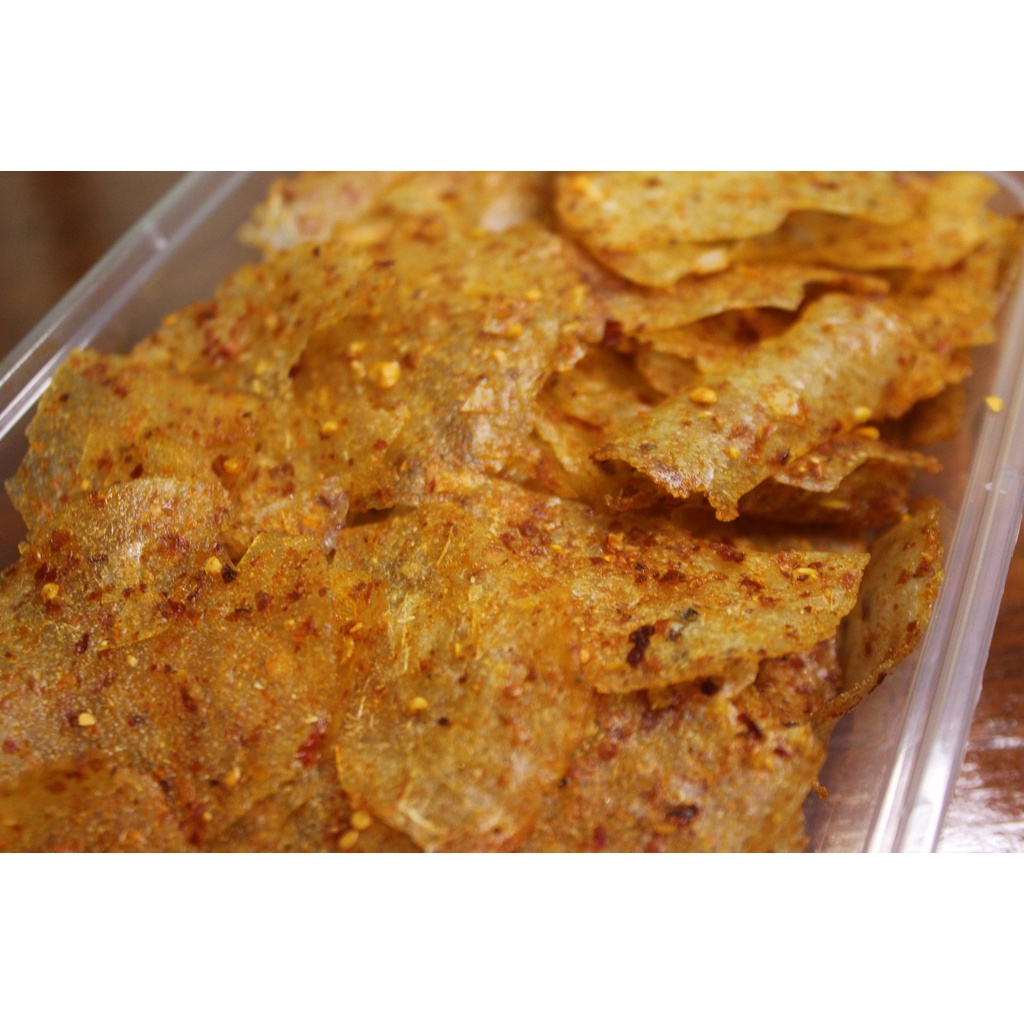 

Keripik Kaca Pedas gurih - Minialis