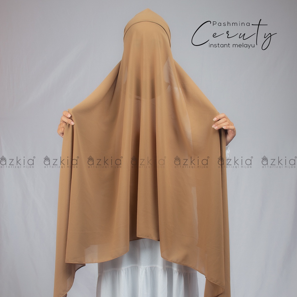 (PROMO) PASHMINA MELAYU BANDO INSTAN / Pashmina instan bando Ceruty Babydoll