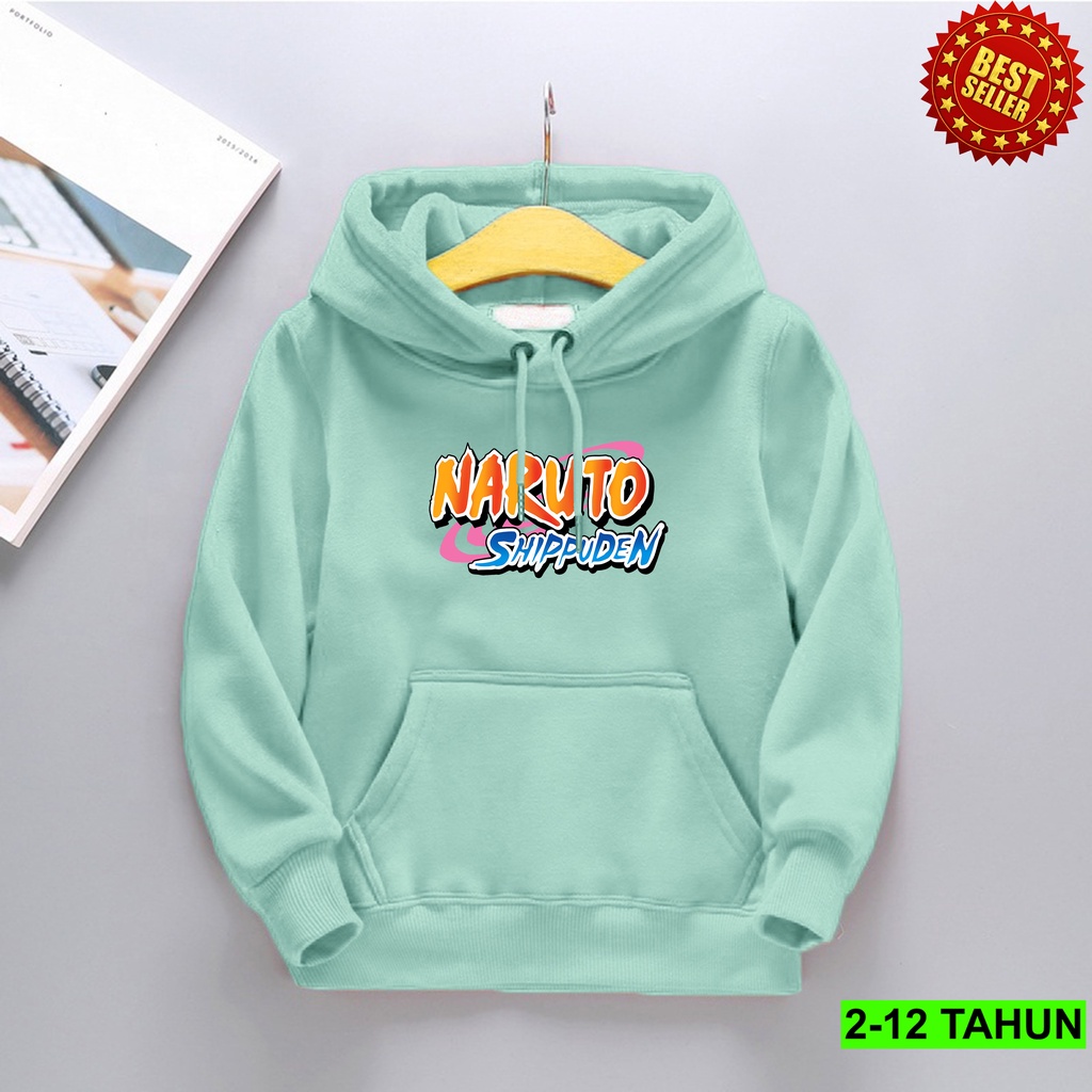 Hoodie Anak Laki Laki NARUTO Sweater Hoddie Umur 2 - 12 Tahun