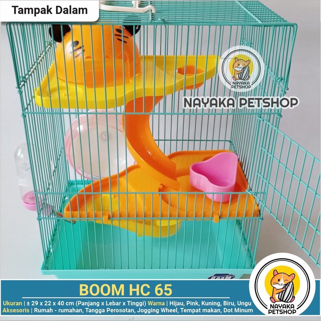 Boom HC65 Kandang Hewan Hamster Tingkat 3 Lantai