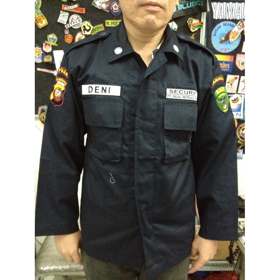 BAJU PDL SECURITY BIRU DONGKER