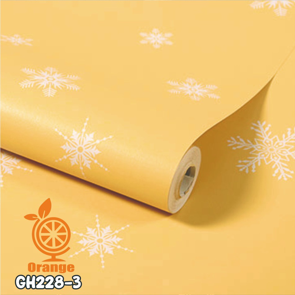 Wallpaper Dinding 10 meter murah stiker dinding Motif Bunga dan Polos wallpaper 3d Premium Quality Size 45cm X 10M WHFURNITURE-GH228-3