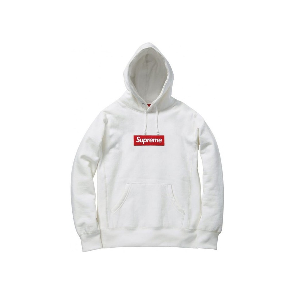 supreme box logo white hoodie