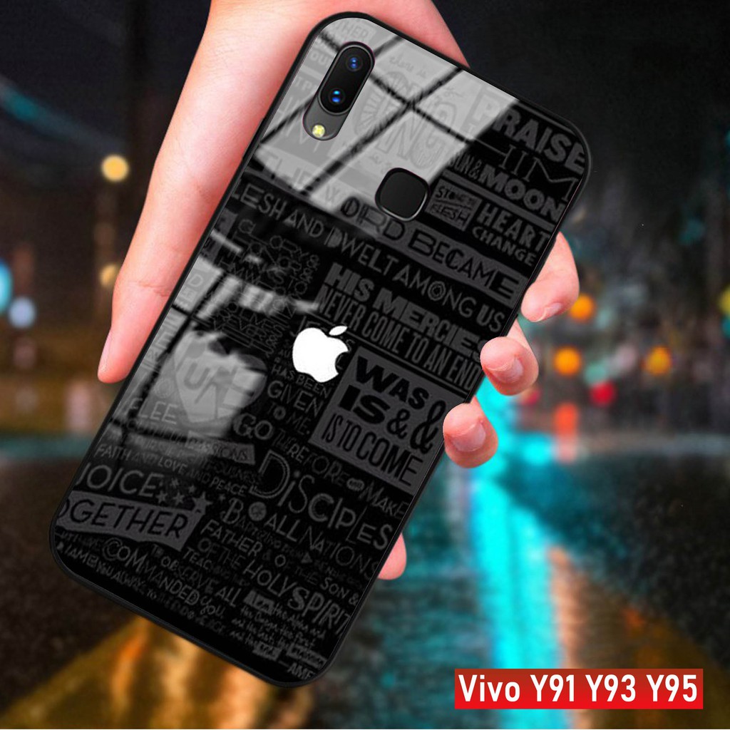 [H01] SoftCase Kaca VIVO Y91 Y93 Y95, SOFTCASE GLESS VIVO Y91 Y93 Y95,CASE HP VIVO Y91 Y93 Y95,CASE 