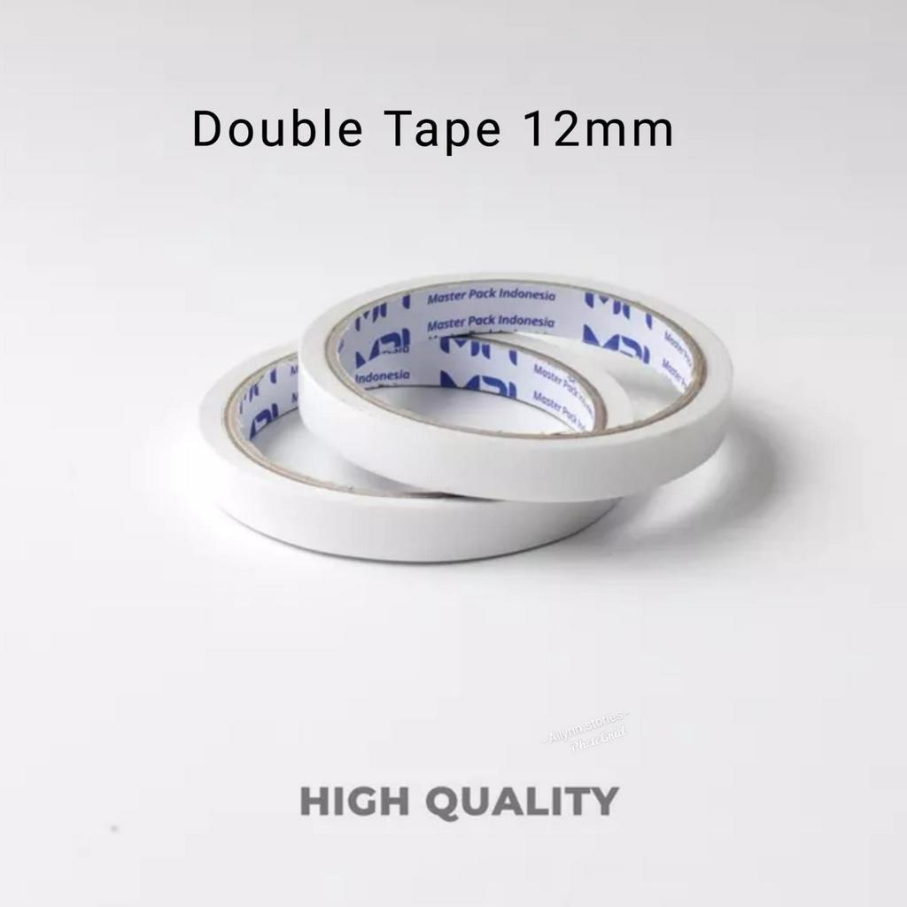 Double Tape Kertas 6mm - 12mm - 24mm