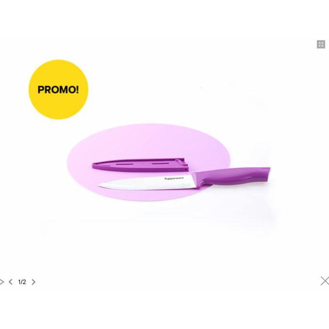 Paket Kitchen Knife Dan Cutting Board Pisau Tupperware Alat Makan Minum Original