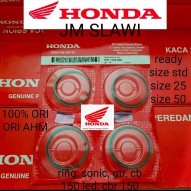 Ring piston k56 sonic barang ori honda