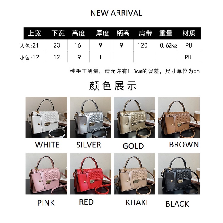 (2Pc Bisa 1Kg)GTBI998875251 New arrival  !!! Tas Selempang  Tas Wanita Import Premium +Wallet