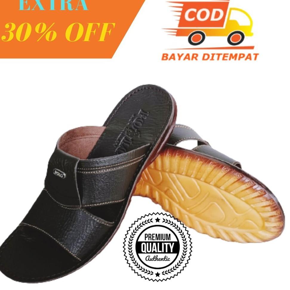 SANDAL PRIA / SENDAL LAKI-LAKI KULIT GRAND POLO SLOP B-56 PREMIUM –SB.21My22ĸ