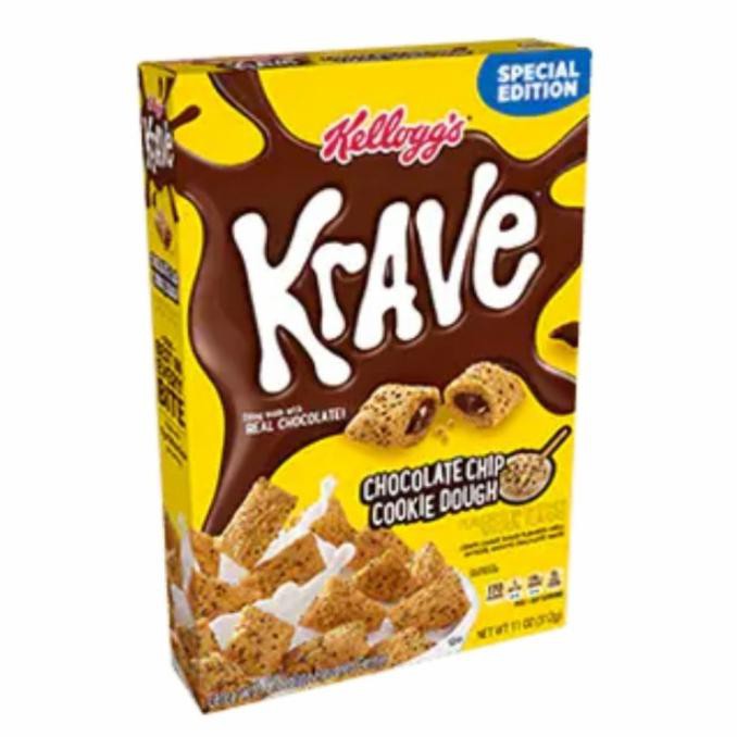 

(COD) KELLOGG'S KRAVE CHOCOLATE CHIP COOKIE DOUGH CEREAL 473 GR