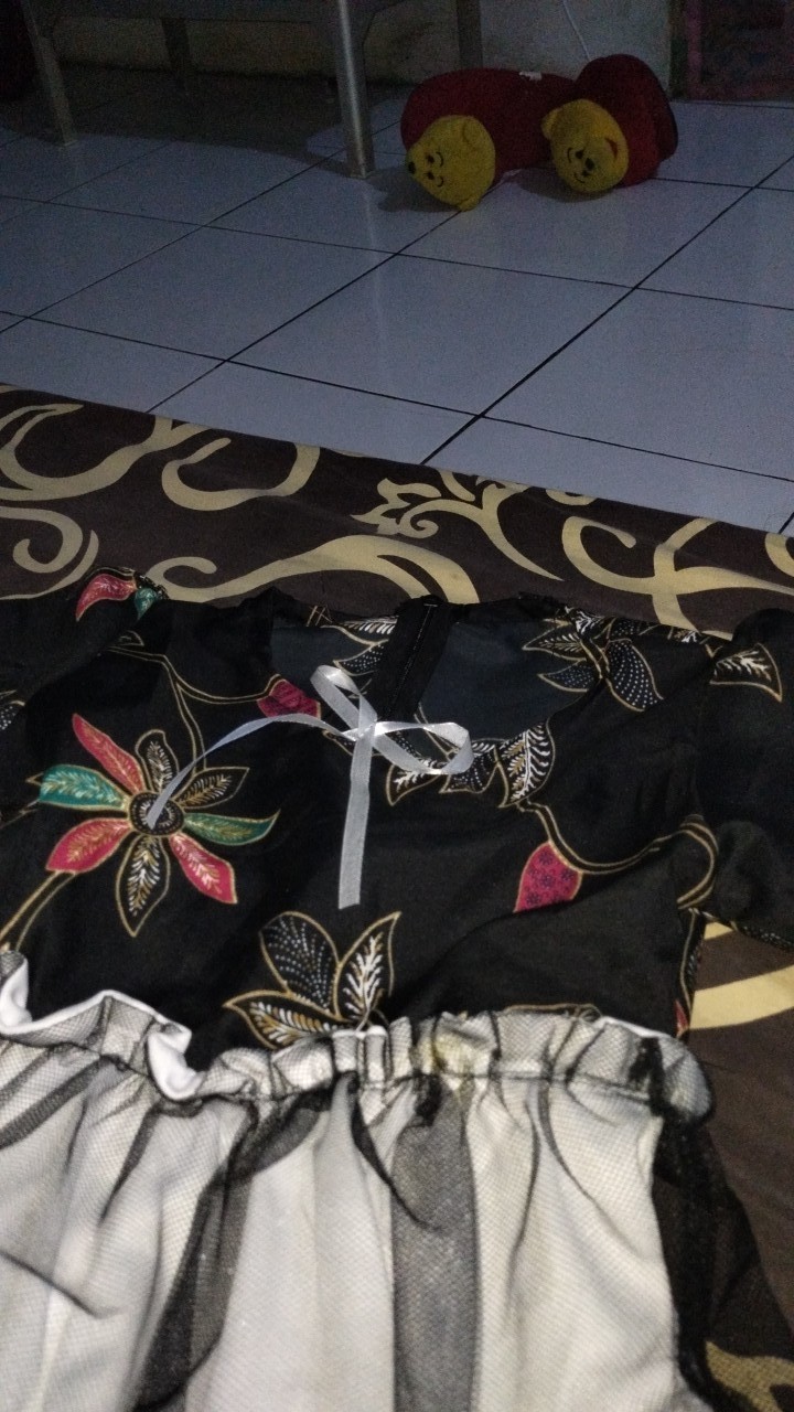 Dress Clarabella 3-4 Tahun Bahan Tebal Adem Kebaya Batik Anak Murah Grosir Ecer Baju Pesta Anak