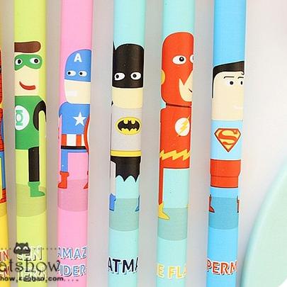 

✵ Pulpen Gel SET Super Heroes Warna-Warni (Isi 6) ✤