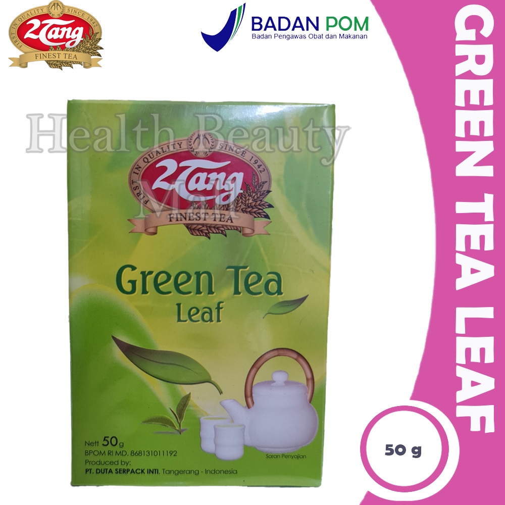 

2Tang Classic Green Tea Leaf Box 50gr - 2 Tang Klasik Teh Hijau Daun Seduh 50 gr 50 gram 50Gram