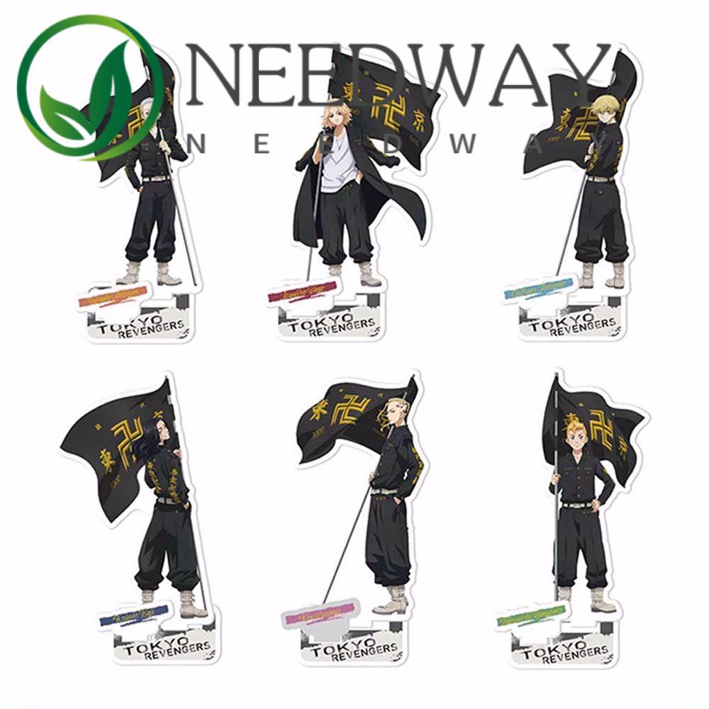 Needway  Fashion Tokyo Revengers Cartoon Anime Figure Model Plate Acrylic Stand Figure Sano Manjiro Action Figure Fans Gift Takemichi Acrylic Ryumiya Figure Model Toys