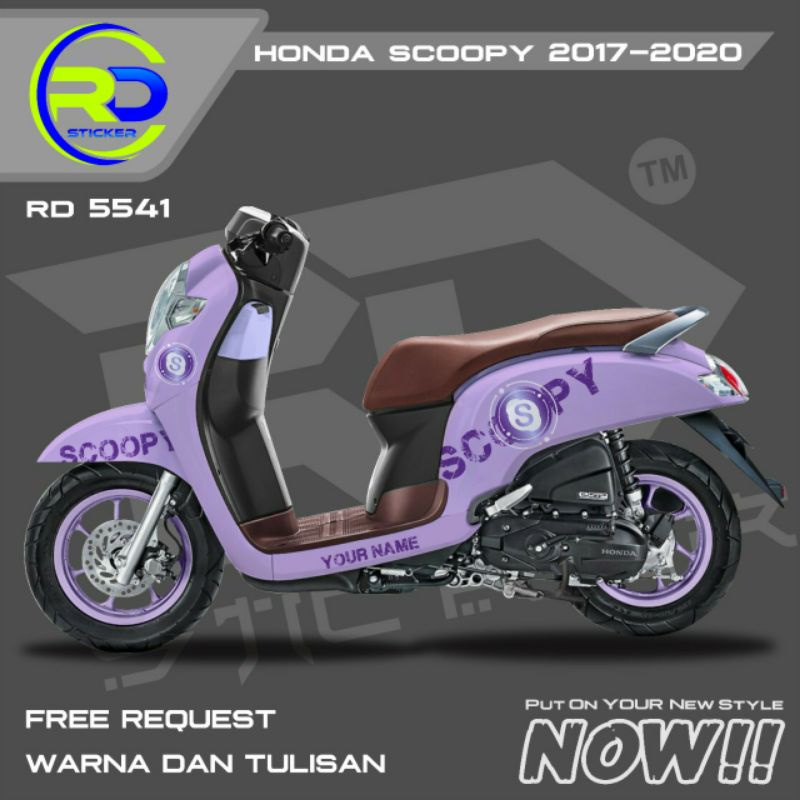 decal sticker Scoopy 2017 2018 2019 2020 simple