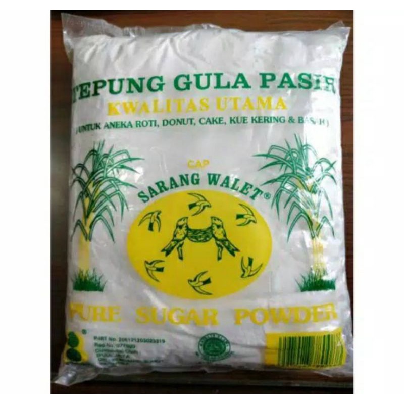 

TEPUNG GULA / SUGAR POWDER / GULA TUMBUK CAP SARANG WALLET / NAGA MAS 500 GR