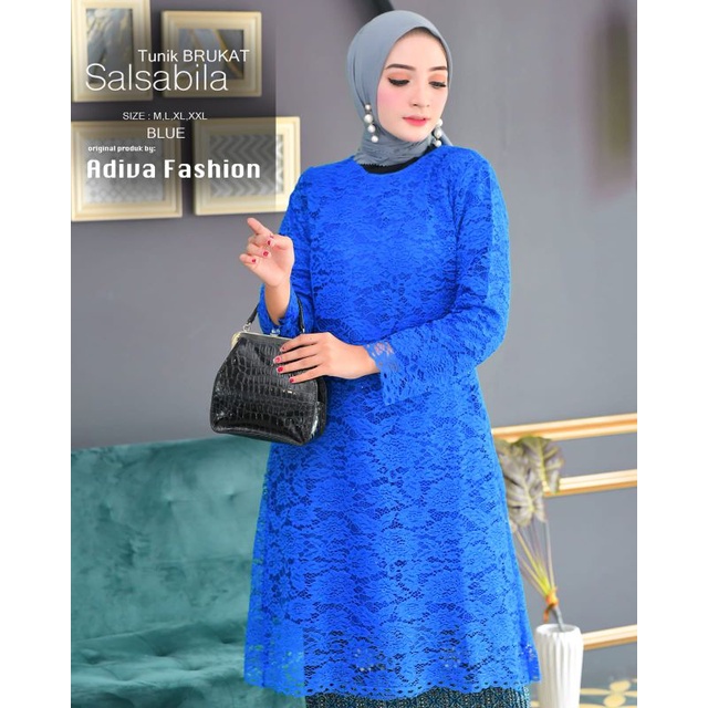 KEBAYA TUNIK BRUKAT SALSABILA~ KEBAYA MEWAH ~ FASHION MUSLIM ~ KEBAYA PESTA ORIGINAL KEBAYA TUNIK BR