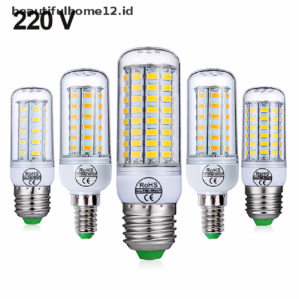 (Beautifulhome12.Id) Lampu Bohlam Jagung Led E27 220v 240v 48 60 80 126 200 Led