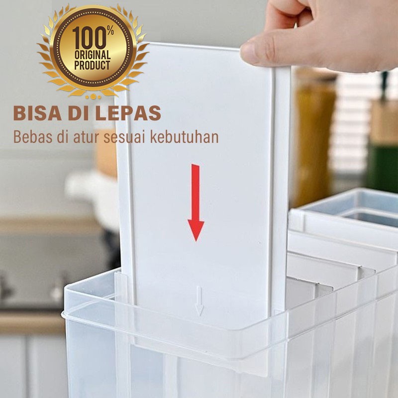 Tempat Beras Tempat Penyimpanan Sekat Beras Dispenser Beras Sekat Jar