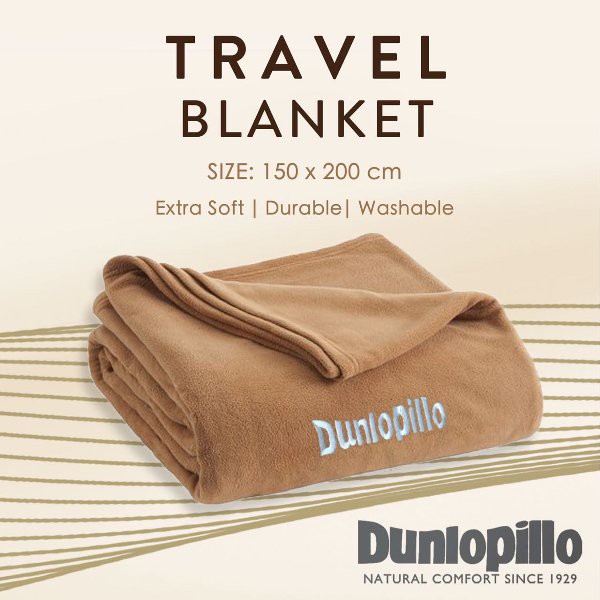 Dunlopillo Travel Blanket - Selimut Dunlopillo