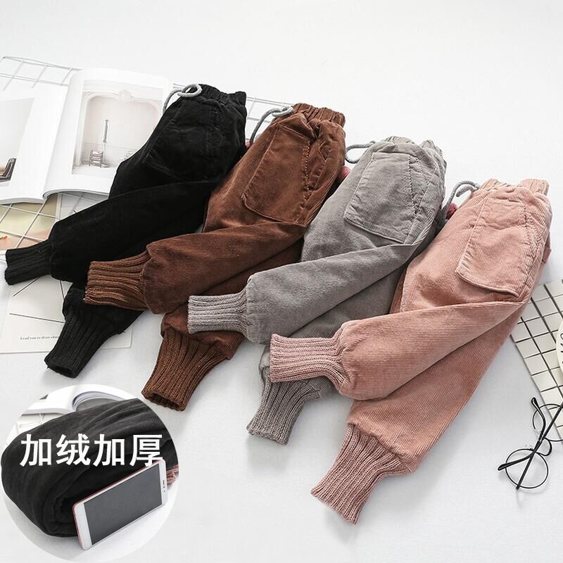  Celana  Legging  Panjang Bahan Katun Corduroy Untuk Anak 