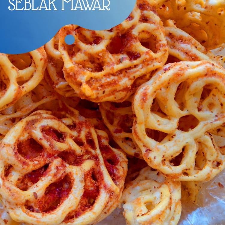 

↷ Krupuk/Seblak Mawar Pedas 250gr Camilan Snack Kiloan ㅫ
