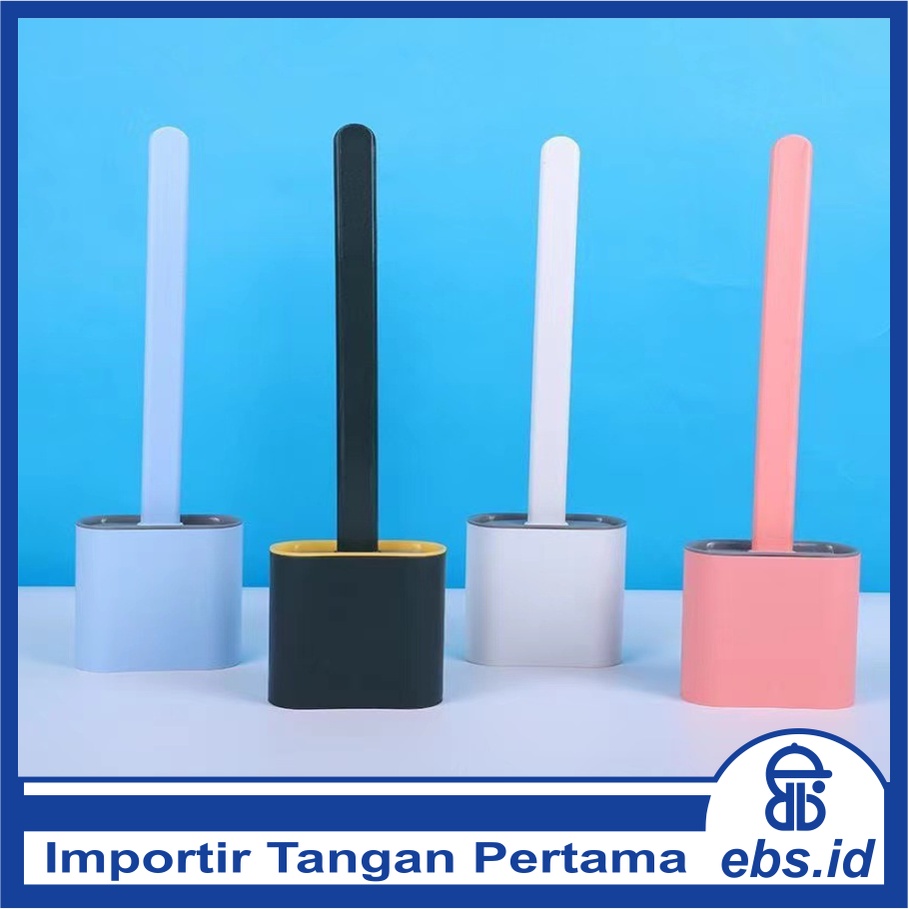 𝗘𝗕𝗦 ✅ COD PA057 (Ada Kotak) Sikat Silikon Toilet Elastis Sikat Pembersih WC Silicone Brush Import