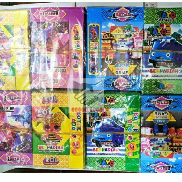 50 PCS KOTAK KADO KADOAN SEDANG / KOTAK KADO KADOAN KOSONG ISI 50 PCS / KOTAK MAINAN KADO KADOAN KOS