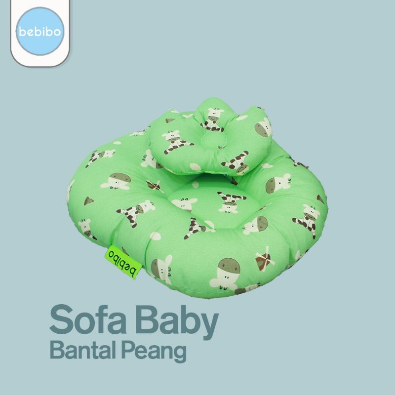 Bebibo sofa newborn travel bonus bantal peang / tempat duduk bayi bisa untuk travel