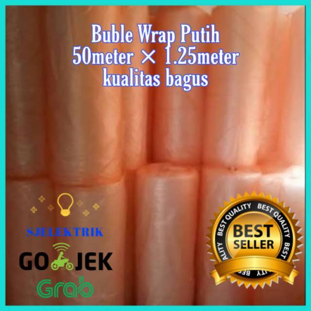 

[CIREBON]Plastik Bubble Wrap 125 cm x 50 m bungkus oren