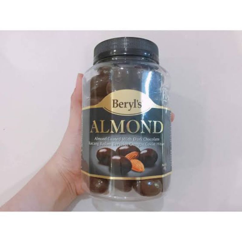 

coklat beryl's almond bittersweet chocolate 500gr/coklat pahit manis kacang almond