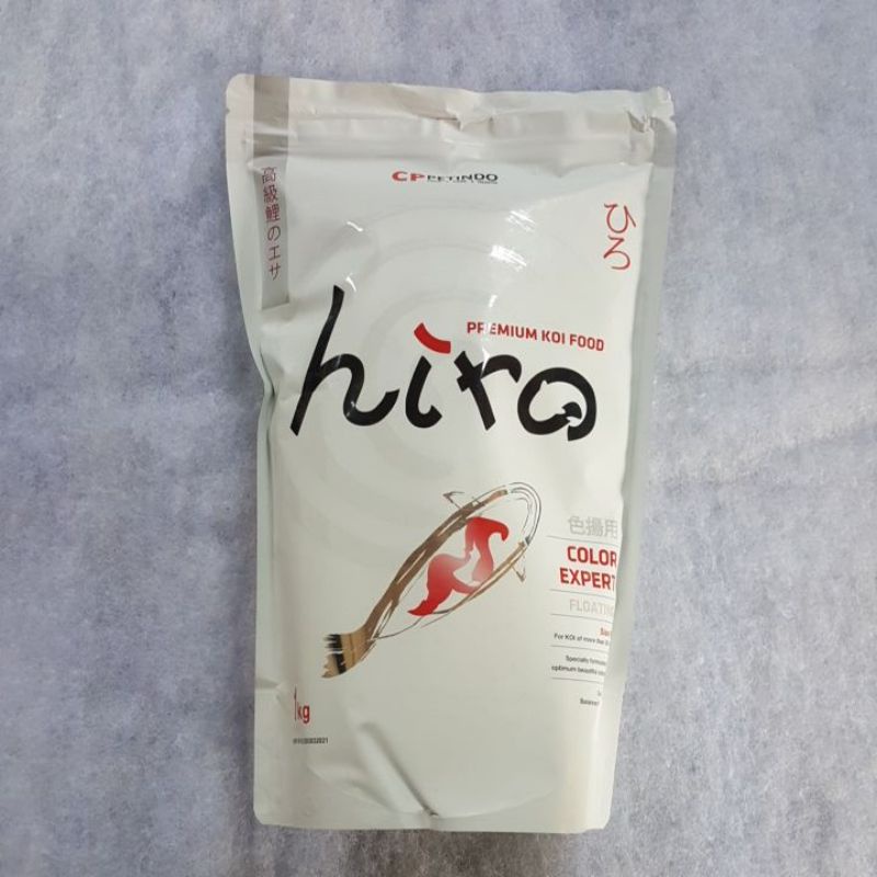HIRO COLOR EXPERT & HIRO GROWTH Premium koi food size 5mm 1kg