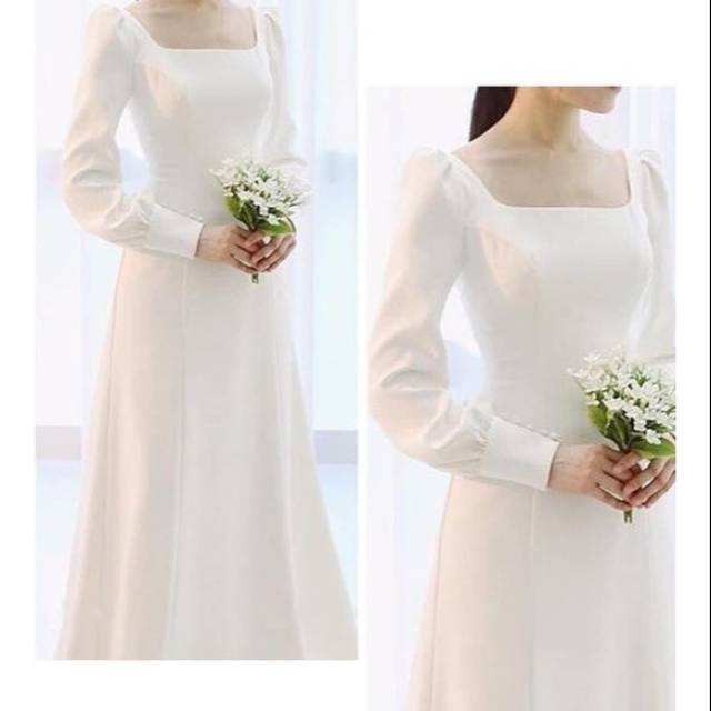 dress pengantin simple