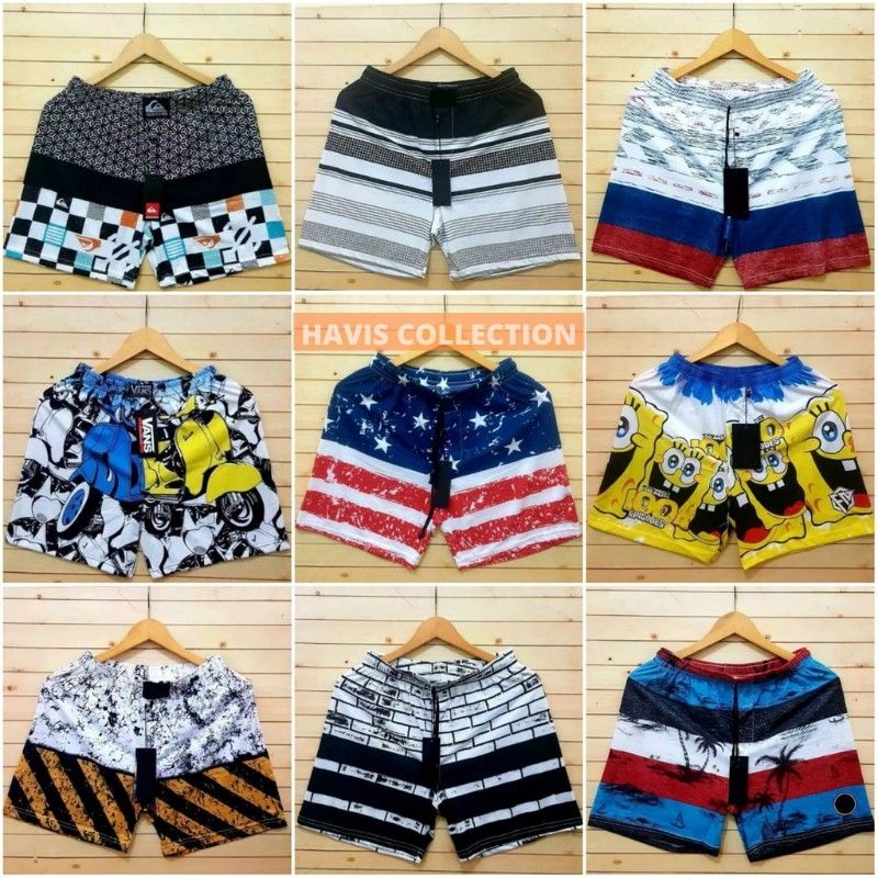 BEST SELLER - BOXER PRIA I CELANA PENDEK I GROSIR BOXER | CELANA BOXER | CELANA KOLOR PANTAI RENANG MOTIF