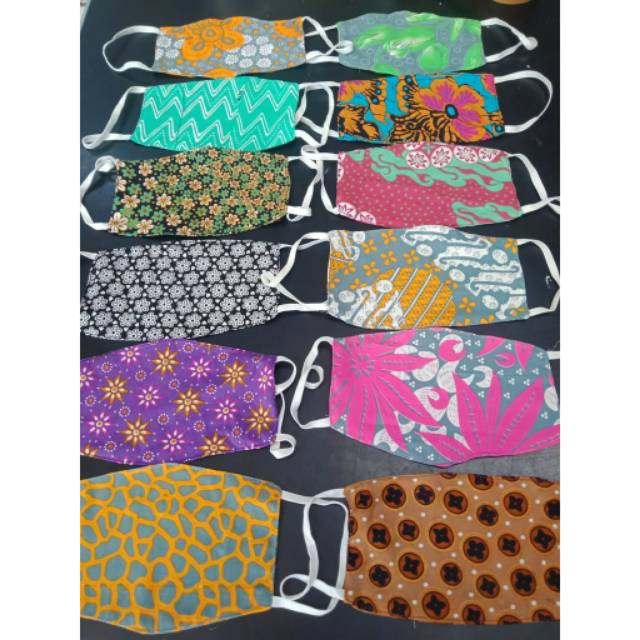 Masker Kain Batik 2 lapis