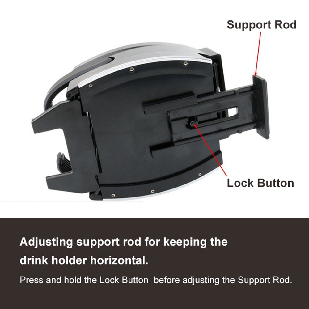 【COD Tangding】2 In 1 Bracket Stand Holder Gelas / Botol / Asbak Multifungsi Mount Ac Mobil Universal