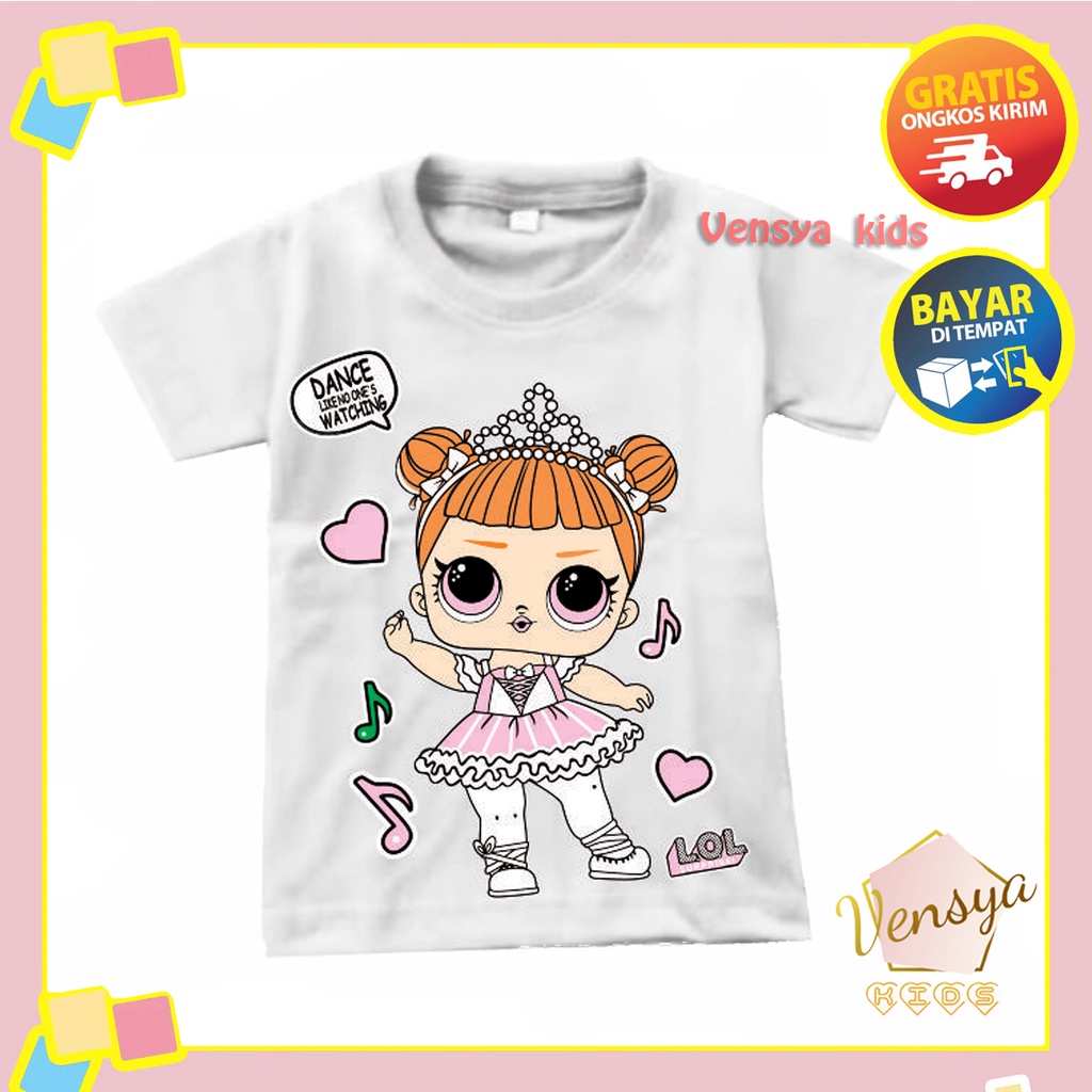 Baju anak perempuan Lol Dance ukuran 1-10 tahun Vensya kids094